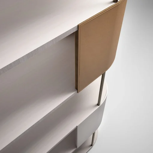 Gae Small Gray and White Modular Bookcase