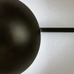 Gaia Black Iron Cenere Wall Lamp