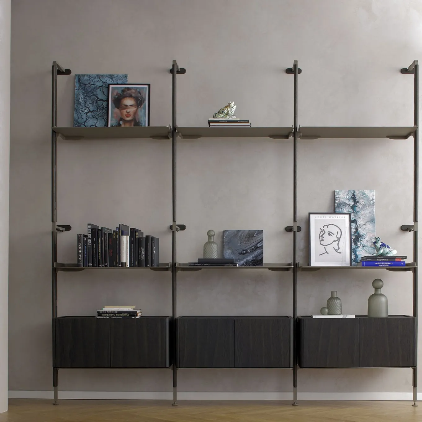 Galaxy Laguna Oak Wood Wall Composition