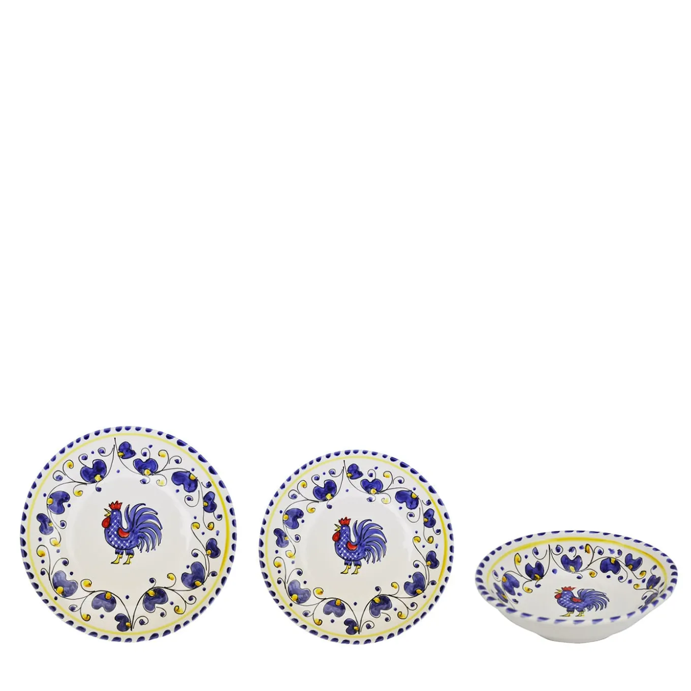 Galletto Blue Set of 18 Plates