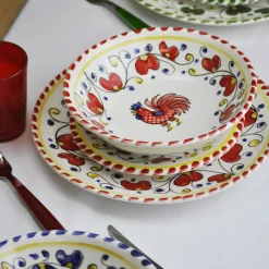 Galletto Red Set of 18 Plates