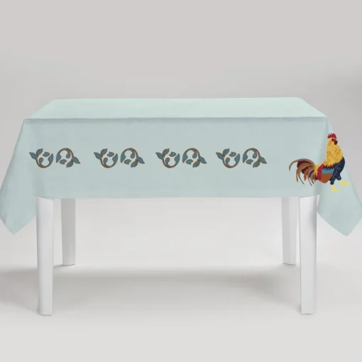 Gallo Multicolor Rectangular Turquoise Tablecloth