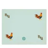 Gallo Multicolor Set of 2 Embroidered Pastel-Green Table Mats