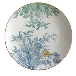 Galtaji Porcelain Soup Plate With Trees And Monkeys #6