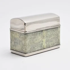Galucharme Sage-Green Shagreen Cigarette Holder by Nino Basso
