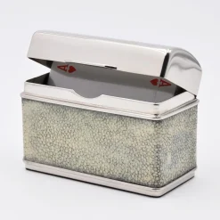 Galucharme Sage-Green Shagreen Cigarette Holder by Nino Basso