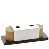 Galucharme 2-Slot Honey-Hued Shagreen Penholder by Nino Basso