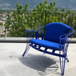 Garden Blue Armchair by Carlo Rampazzi