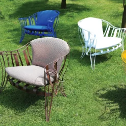 Garden Blue Armchair by Carlo Rampazzi