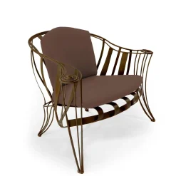 Garden Bronze Armchair by Carlo Rampazzi