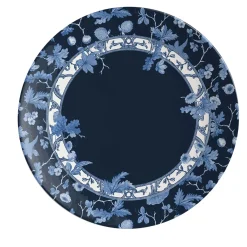 Garden Of Eden Set Of 2 Porcelain Dessert Plates With Blue Decoration #2