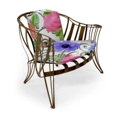 Garden White Flower Armchair by Carlo Rampazzi