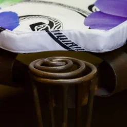 Garden White Flower pouf by Carlo Rampazzi