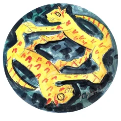 Gatti decorative plate