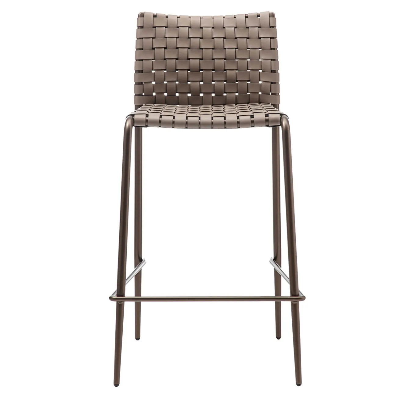 Gazzella Brown Woven Bar Stool
