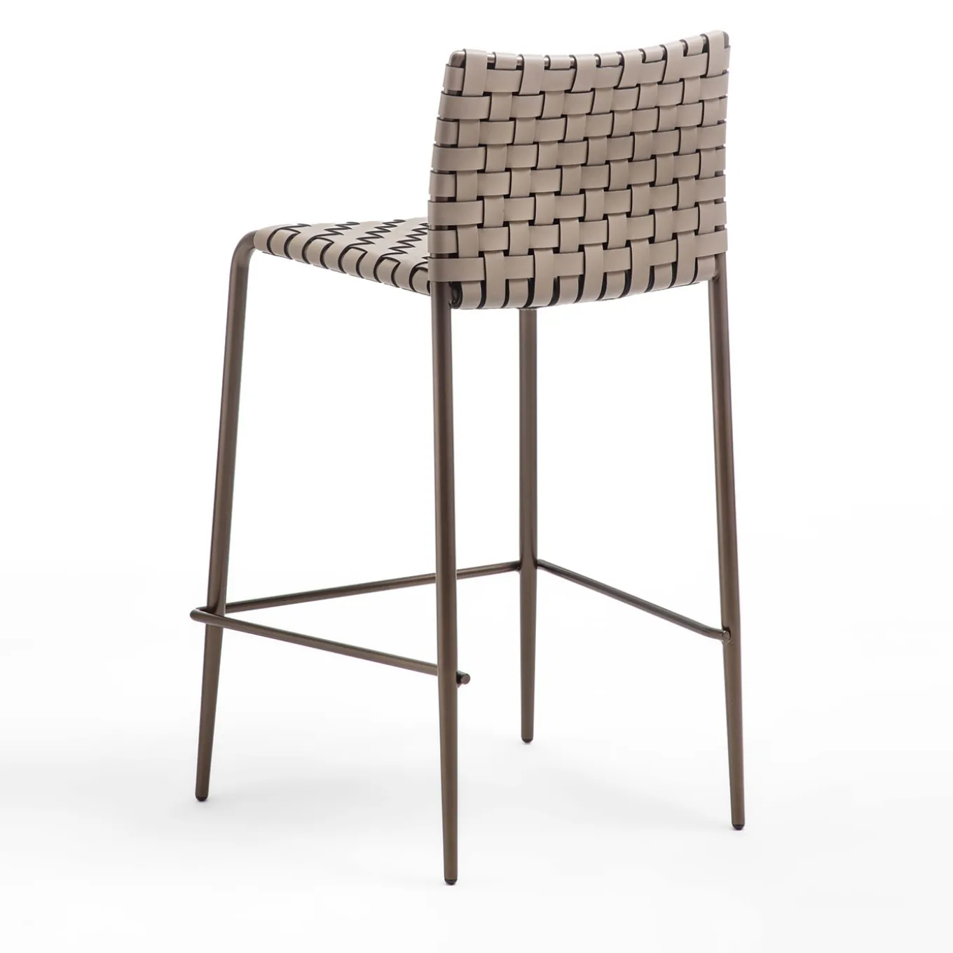 Gazzella Brown Woven Bar Stool