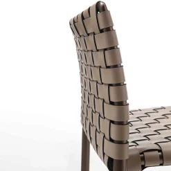 Gazzella Brown Woven Bar Stool