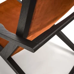 Gazzella orange lounge chair