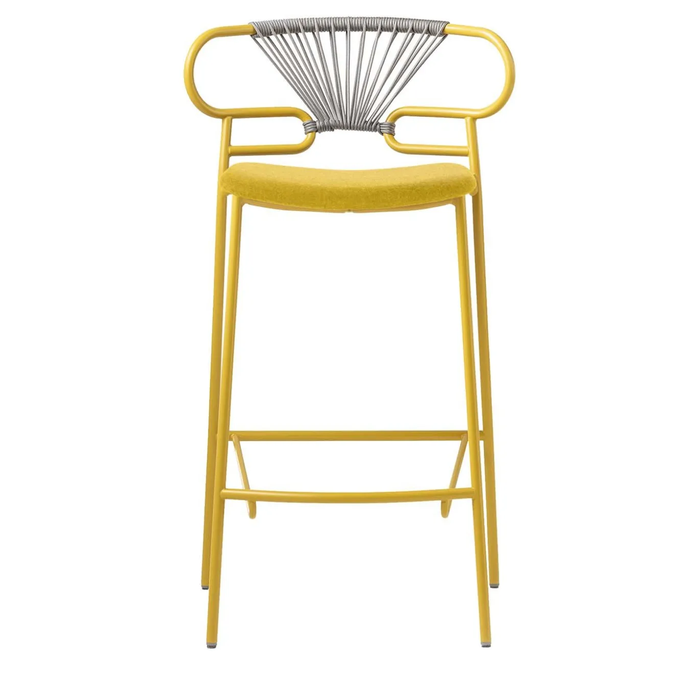 Genoa Cross Yellow Stool by Cesare Ehr
