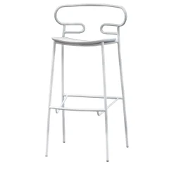 Genoa White Bar Stool By Cesare Ehr