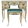 Genoese Style Hand-painted Vanity Table with Stool