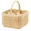 Gerbera 4-Slot Flatware Wicker Basket