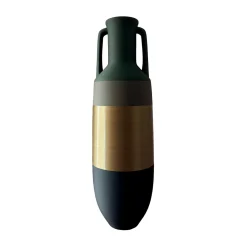 Giant Petroleum Bronze Kaki and Military Green Amphora