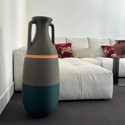 Giant Teodosio Petroleum Military Green Salmon and Kaki Amphora