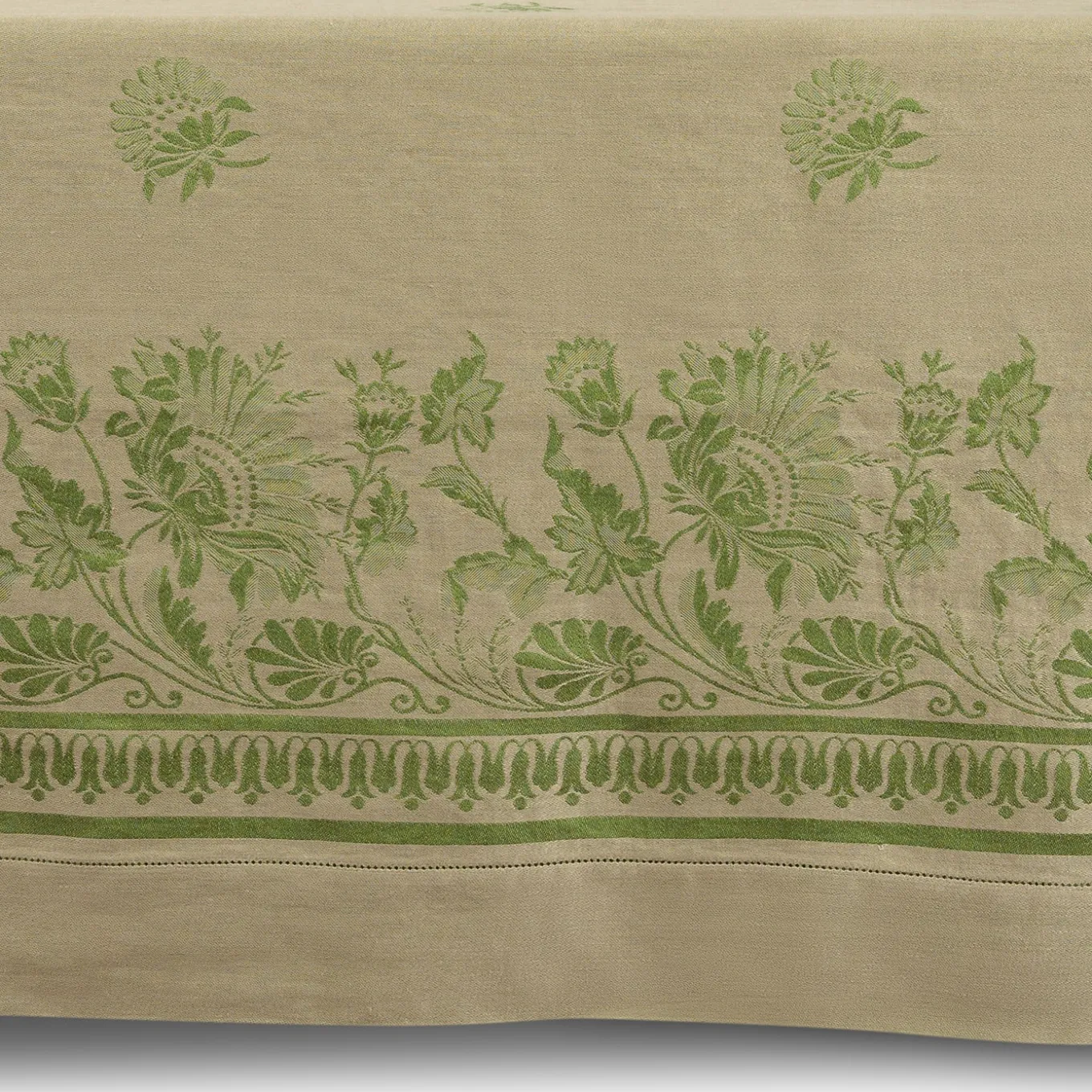 Giardino Italiano Olive-Green Tablecloth
