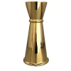 Ginza Jigger Brass Terracotta Flower Vase