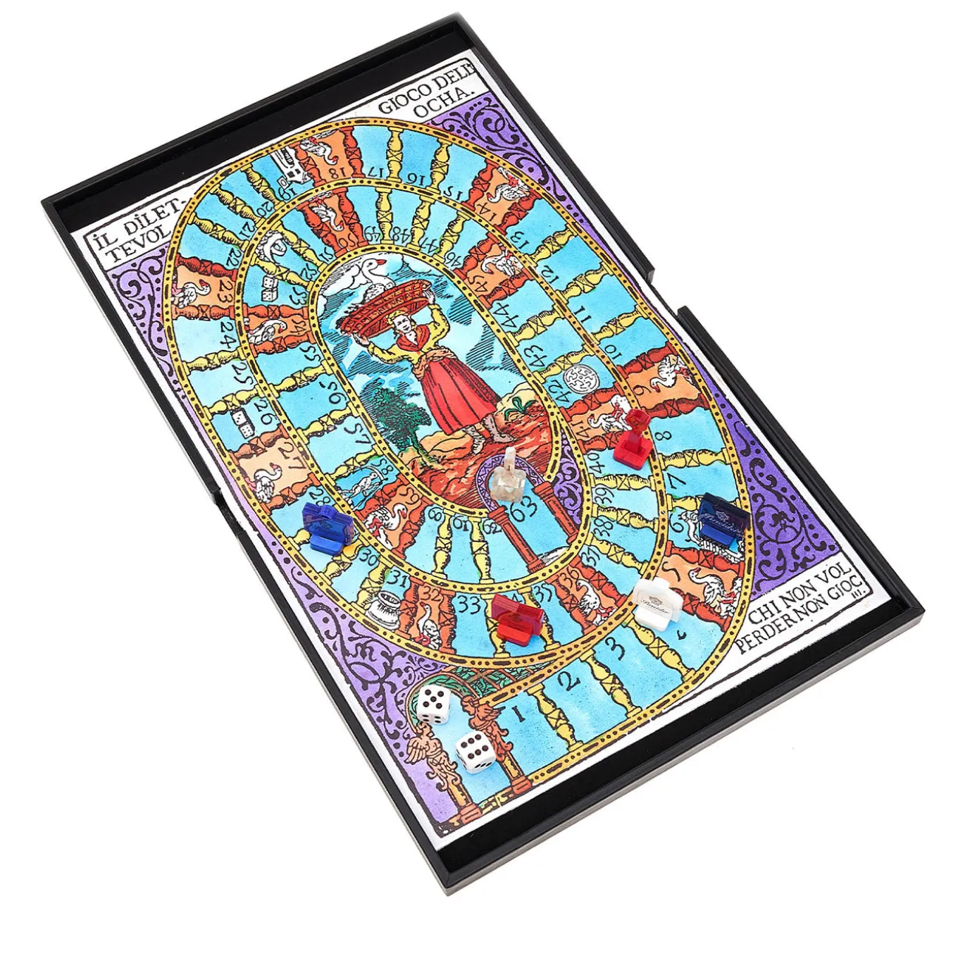 Gioco Dell’Oca Black Leather Board Game