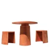 Gioi & Cave Set of Table and 2 Stools by Mario Scairato