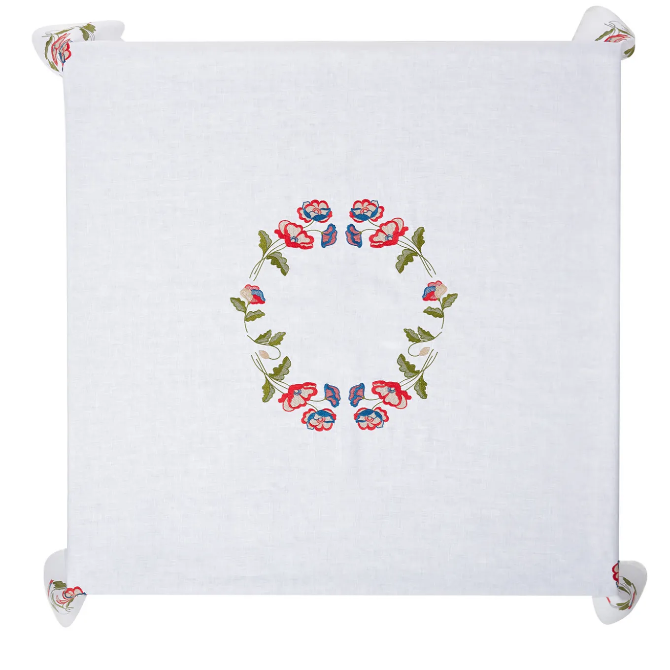 Gioia Square White Tablecloth