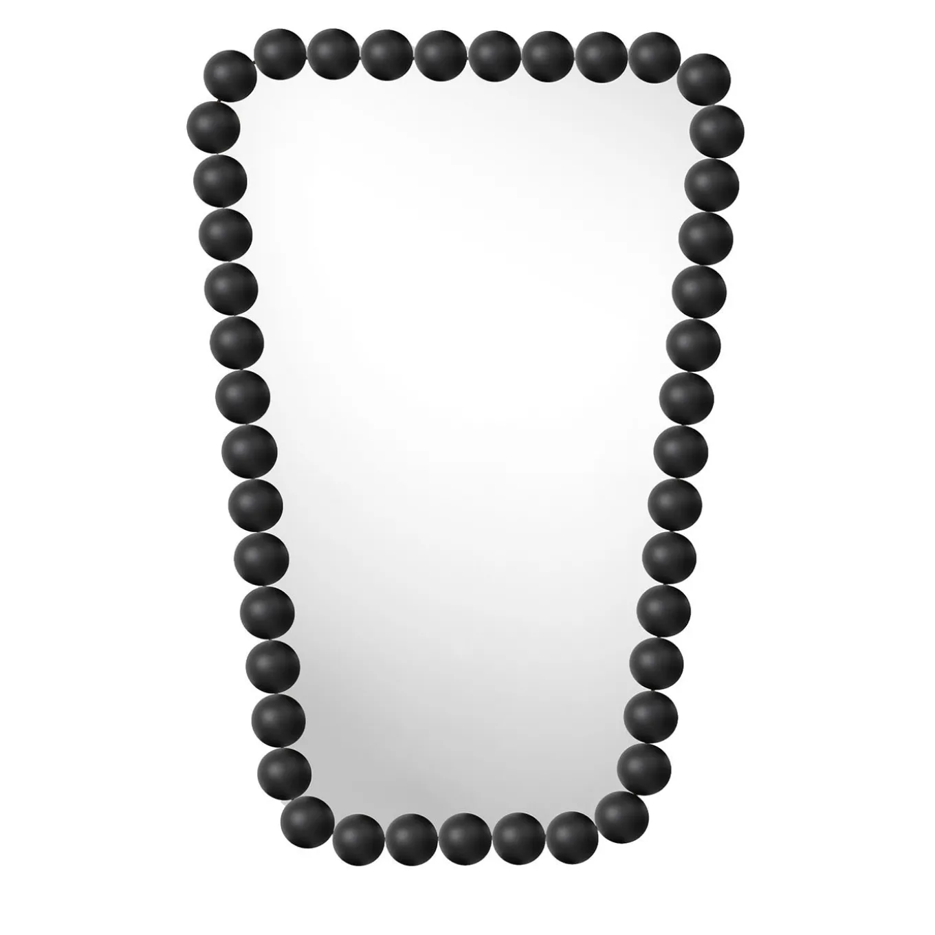 Gioiello Black-Finished Trapezoid Wall Mirror by Nika Zupanc