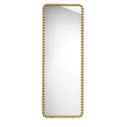 Gioiello Free Standing Gold Mirror by Nika Zupanc