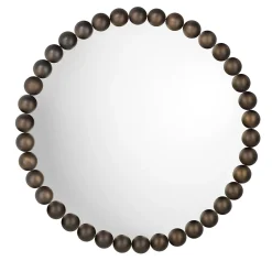 Gioiello Round Small Bronze Mirror by Nika Zupanc