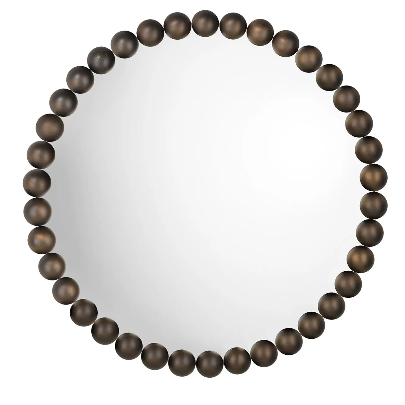 Gioiello Round Small Bronze Mirror by Nika Zupanc