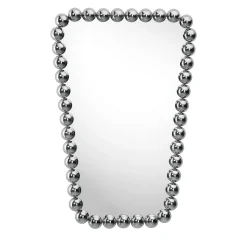 Gioiello Trapezoid Chromed Mirror by Nika Zupanc