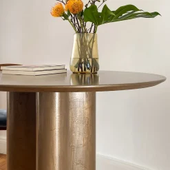 Giorgia Liquid Bronze Round Table
