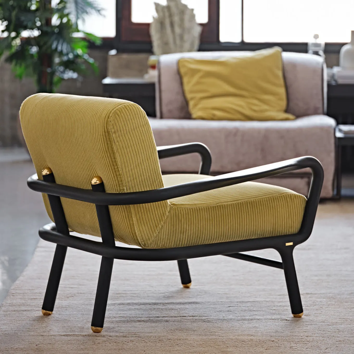Girò Moka & Yellow Lounge Chair
