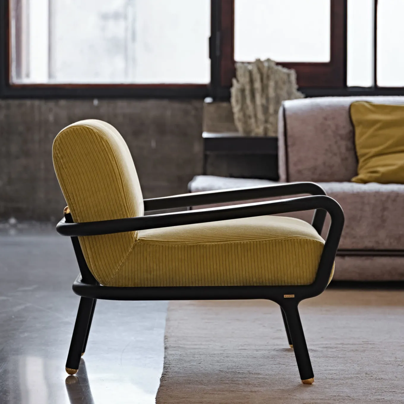 Girò Moka & Yellow Lounge Chair
