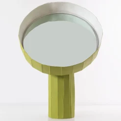 Girasole 40 Lime-Green Table Mirror by Paronetto and Botticelli