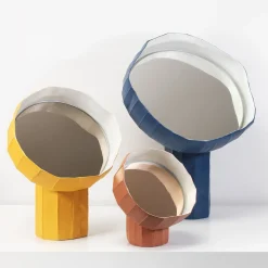 Girasole 30 Yellow Table Mirror by Paronetto and Botticelli