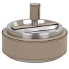 Giro Beige Leather Ashtray