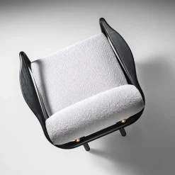 GIRO' Moka Ash Wood Lounge Chair