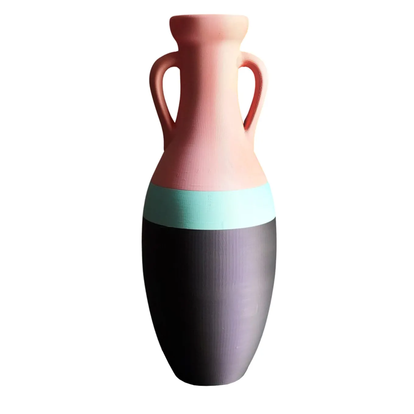 Giulio Cesare XL Black Light Blue And Pink Amphora