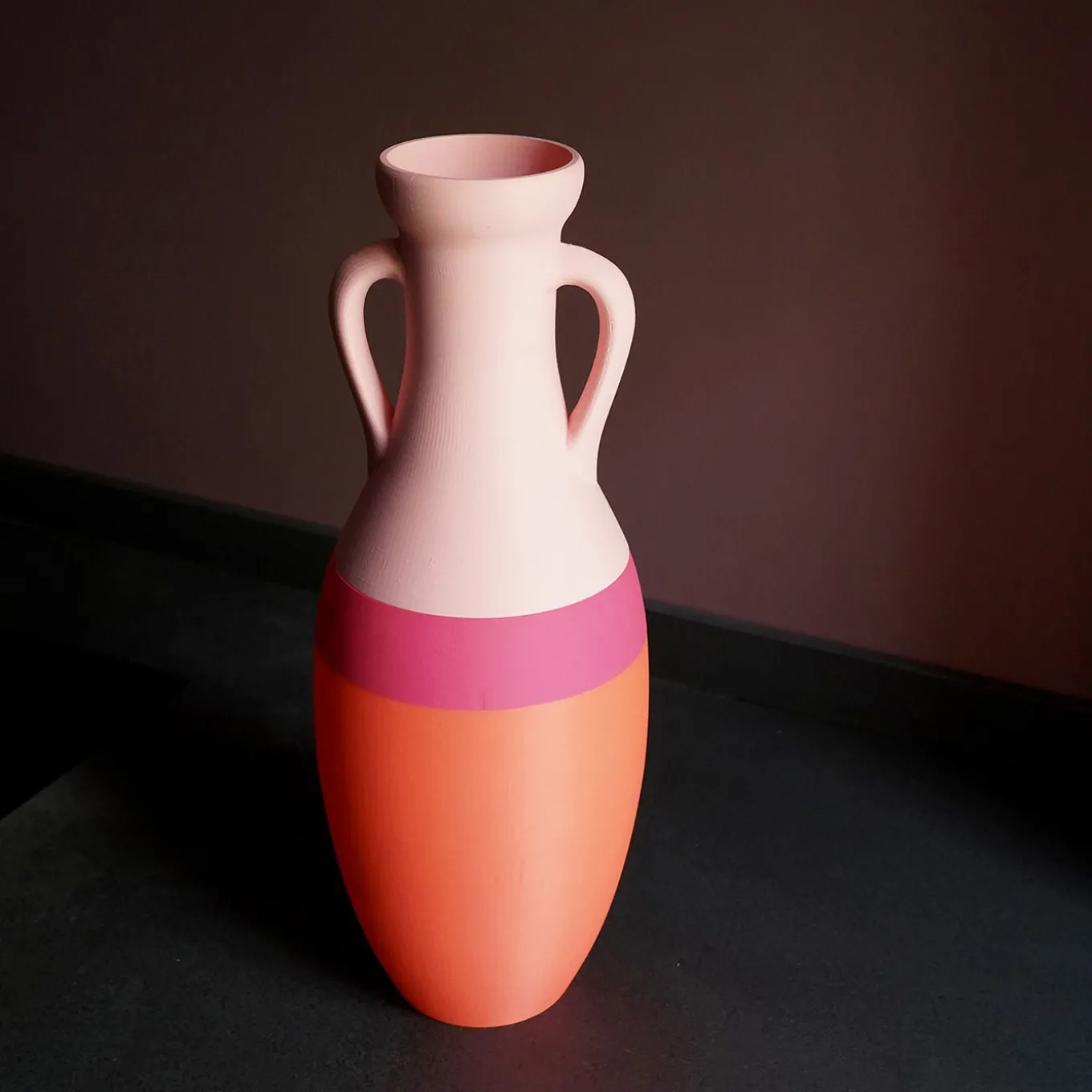 Giulio Cesare XL Orange Fucsia And Pink Amphora
