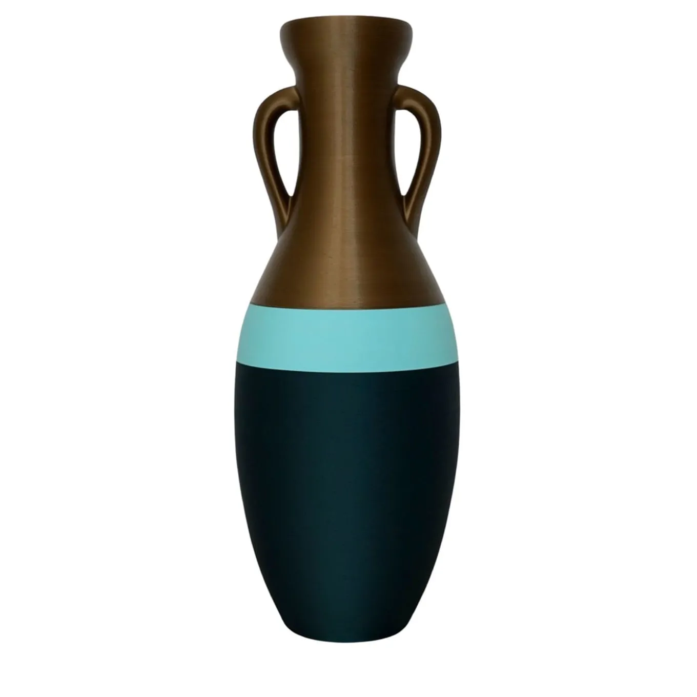 Giulio Cesare XXL Black Light Blue And Bronze Amphora