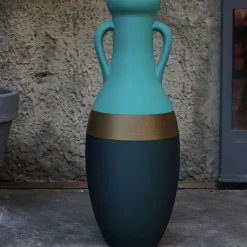 Giulio Cesare XXL Blue Bronze And Light Blue Amphora