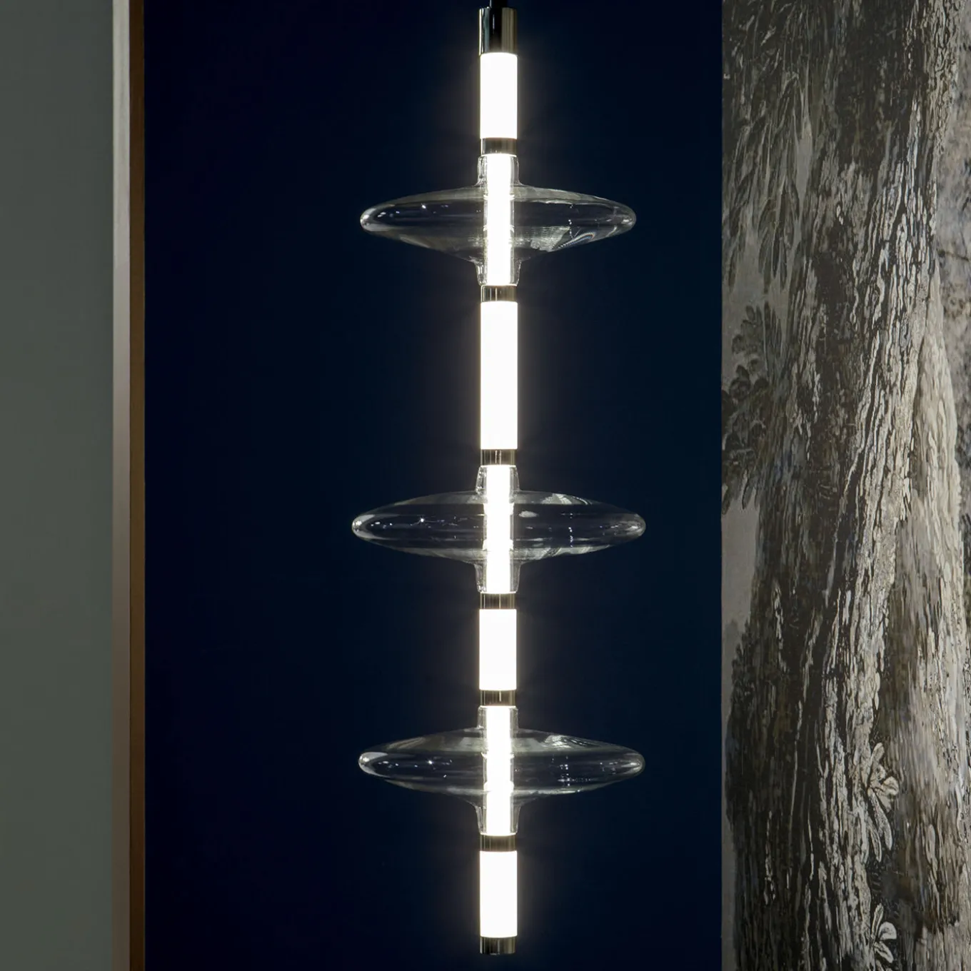 Giunco CL02 Slim Glass Pendant Lamp